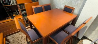 Mueble comedor, mesa y sillas. Últimos días