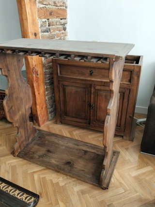Mueble bar madera maciza mexicano