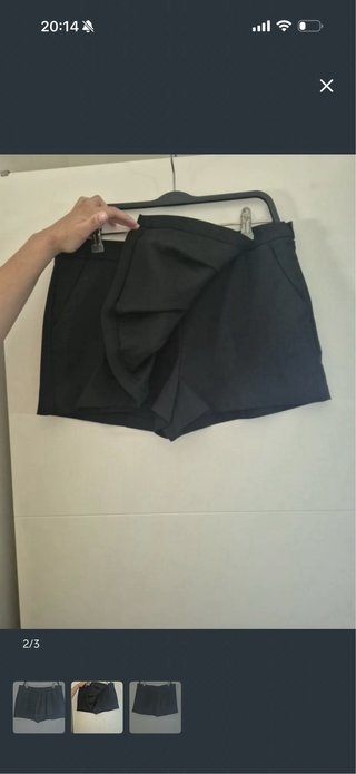 Falda pantalón Zara negra