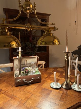 Maletín de decoración vintage años 50