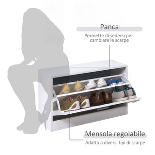 Mueble para Entrada de Madera Conjunto de 3 Piezas