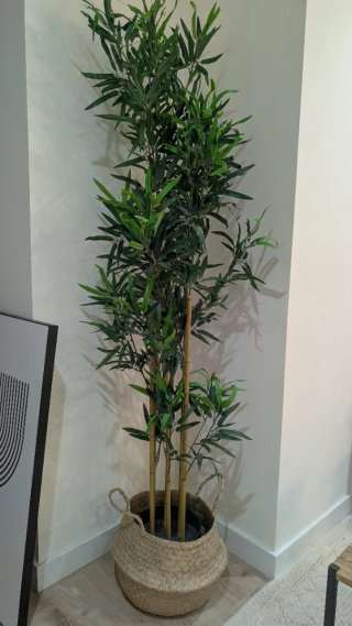 Bambú artificial decorativo