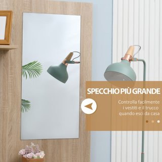 Mueble de Entrada 4 en 1 en Aglomerado con Espejo,