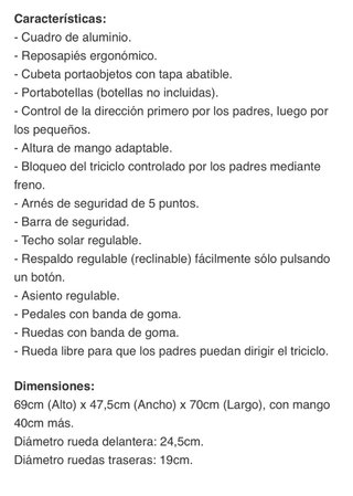 Triciclo infantil City