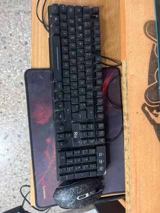 Tastiera e Mouse Gaming Rii Nero