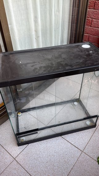 Terrario para reptiles de cristal