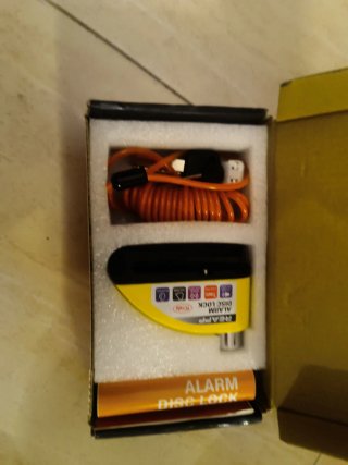 Candado Moto Alarma REAPP 110dB 7mm