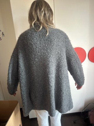 Cardigan grigio donna