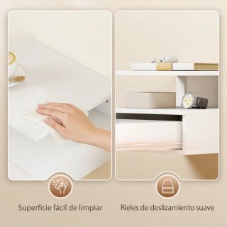 Juego 2 mesitas noche flotantes