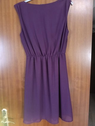 Vestito corto viola da donna