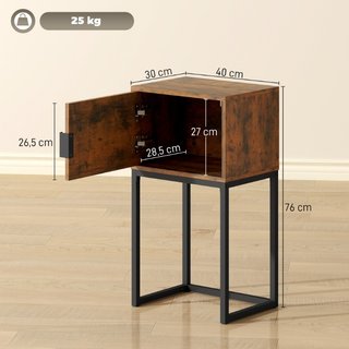 Mesa consola estrecha, armario, diseño industrial,