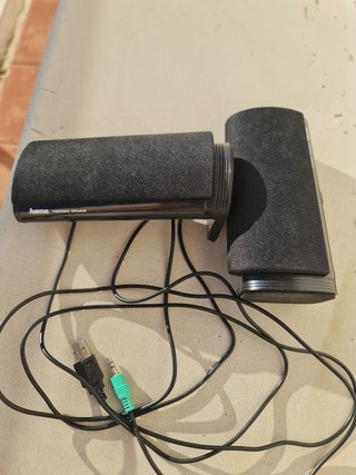 Altavoces Portátiles Hama USB/Jack