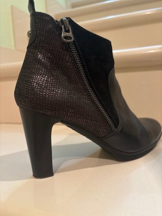 Botines Hispanitas Piel y Ante Talla 38