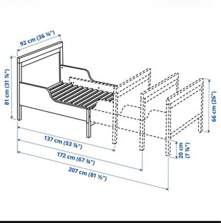 Cama infantil SUNDVIK extensible