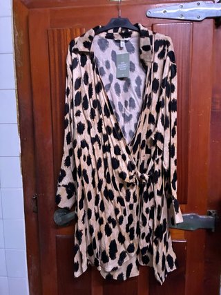 Vestido H&M Leopardo Talla XL
