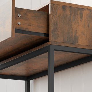 Mesa consola de entrada con cajón, diseño industri