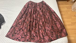 Falda larga estampada floral