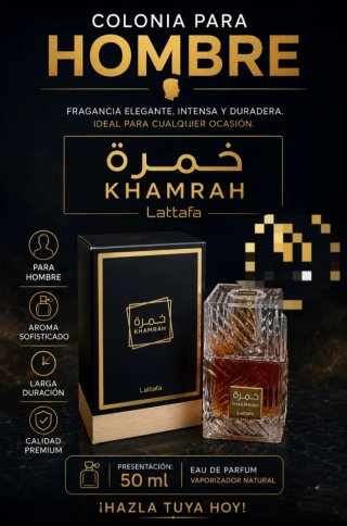 Colonia Lattafa Khamrah Eau de Parfum 50ml