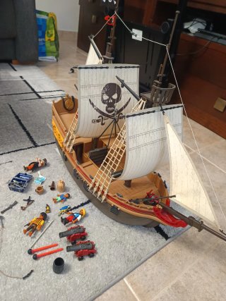 Barco Pirata Playmobil 5135 Completo