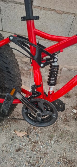 Bicicleta de montaña Fat Bike Roja