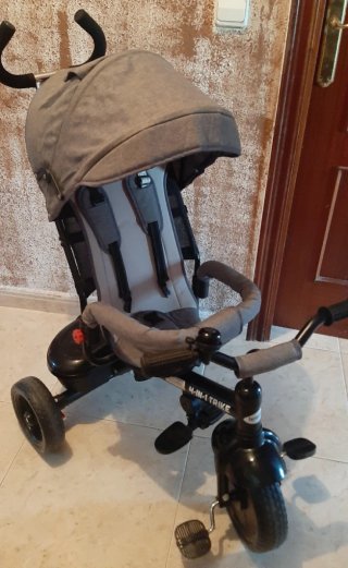 Triciclo 4 en 1 gris