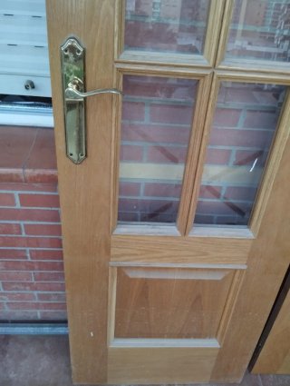 Puerta doble Salón con cristalera.