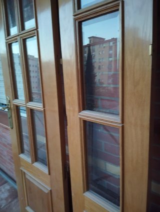 Puerta doble Salón con cristalera.