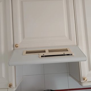 Campana extractora integrada blanca