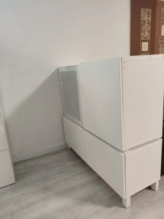 Mueble Comedor Ikea Madera y Cristal