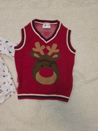 Conjunto navideño bebé 6-9 meses