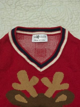 Conjunto navideño bebé 6-9 meses