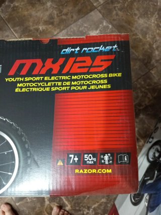 Moto elettrica Razor MX125 per bambini