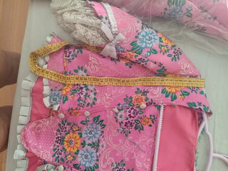 Traje Fallera Niña Morado y Rosa