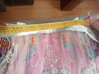 Traje Fallera Niña Morado y Rosa