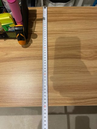 Escritorio esquinero madera y blanco