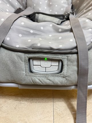 Hamaca Mecedora Bebé Gris Lunares