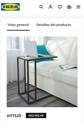 Mesita auxiliar IKEA VITTSJÖ