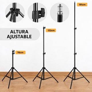 Kit 2 Softbox LED 135W + Trípodes