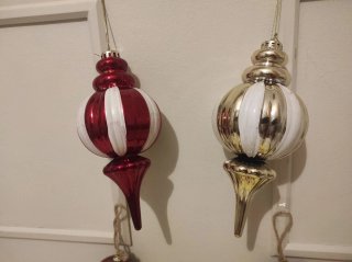 Lote de  Bolas de Navidad y figuras de Madera