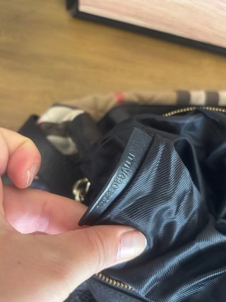 Borsa originale Burberry Beige e Nera