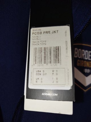 Chaqueta Adidas Track Girondins Bordeaux