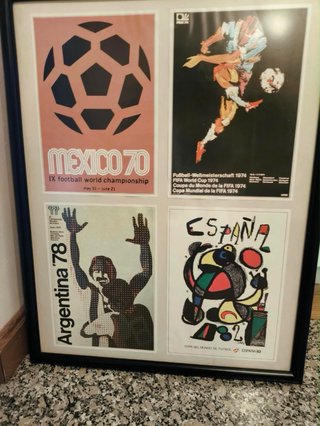 Carteles ORIGINALES Fútbol  Mundial