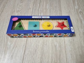Puzzle madera formas y animales bebés