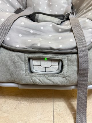Hamaca Mecedora Bebé Gris Lunares