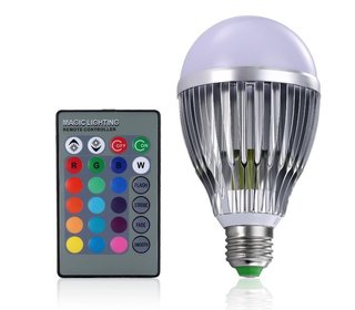 Bombilla cambio de colores con mando