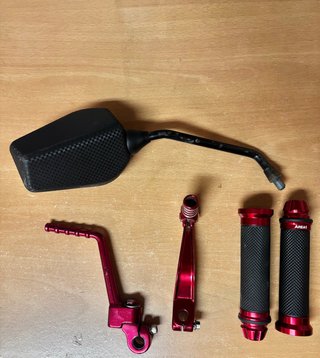 Accesorios Moto Derbi Senda Rojo/Negro
