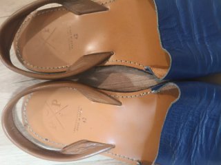 Lote 2 pares menorquinas T 42 en perfecto estado