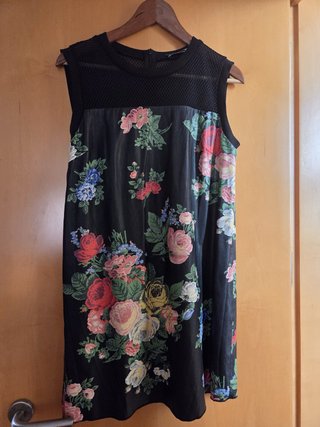 Vestido Sportmax floral negro talla M