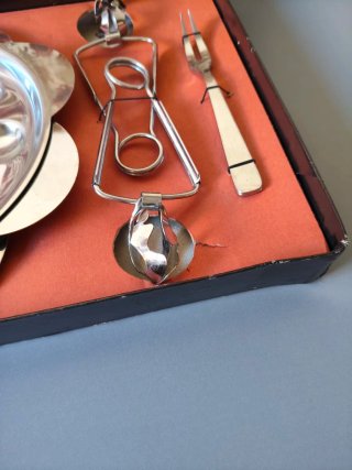 Juego vintage para caracoles (escargots) Francia