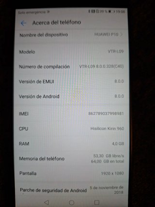 Huawei P10 Negro